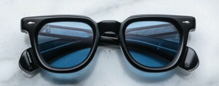 Sunglasses Model Vendome in Color Titan with Azure lenses from Jacques Marie Mage