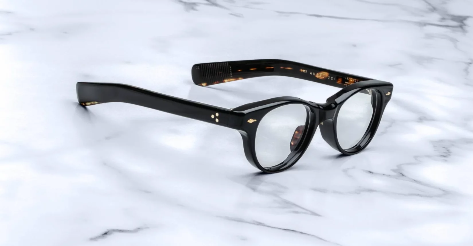 Optical Frame Model Aurelius in Color Noir with Demo lenses from Jacques Marie Mage