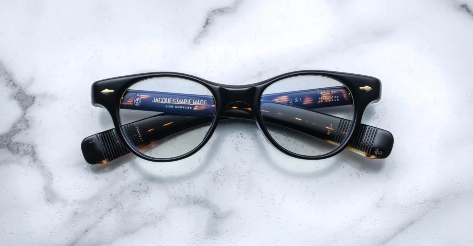 Optical Frame Model Aurelius in Color Noir with Demo lenses from Jacques Marie Mage