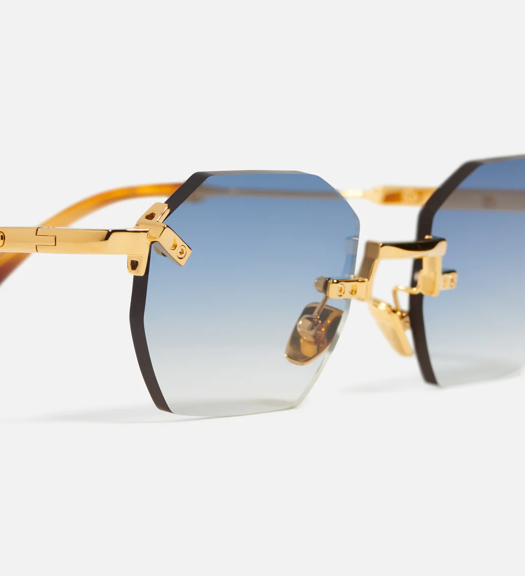 Sunglasses model Curtis from John Dalia collection in C401 (yellow gold)