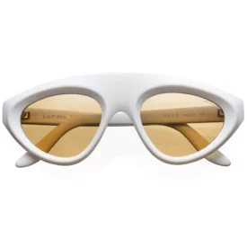 Sunglasses from Lapima collection, model Verô in Natural White Vintage