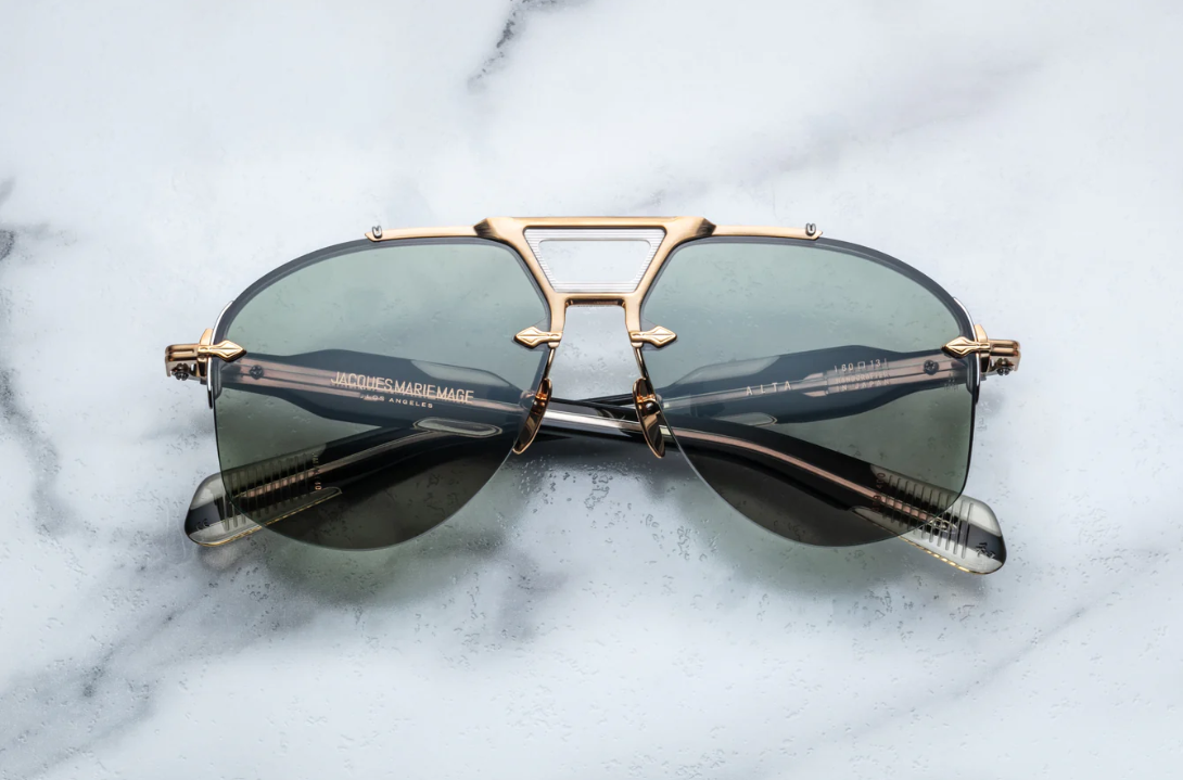 Sunglasses from Jacques Marie Mage Collection Modele Alta in color gold