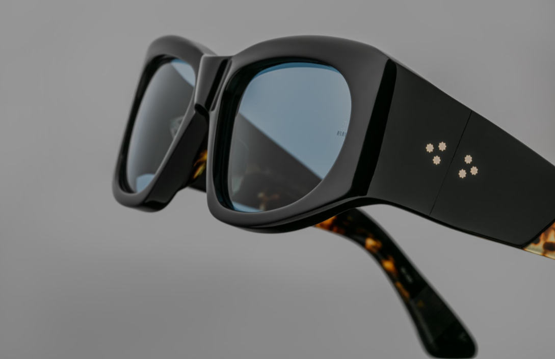 Sunglasses from Jacques Marie Mage Collection Modele Nadja in color Noir