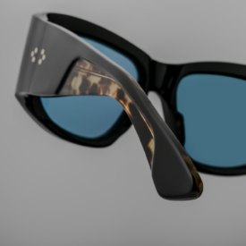 Sunglasses from Jacques Marie Mage Collection Modele Nadja in color Noir
