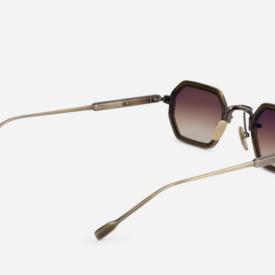 Sunglasses from Sato eyewear collection model Deneb Titanium Chocolate Takiron with gradient brown lens