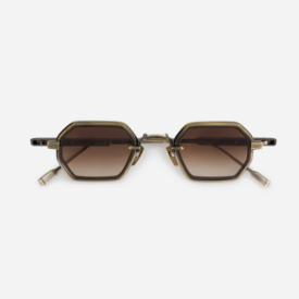 Sunglasses from Sato eyewear collection model Deneb Titanium Chocolate Takiron with gradient brown lens