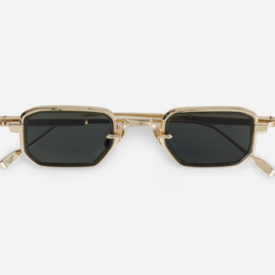 Sunglasses from Sato eyewear collection model Deneb Titanium green Takiron with green lens