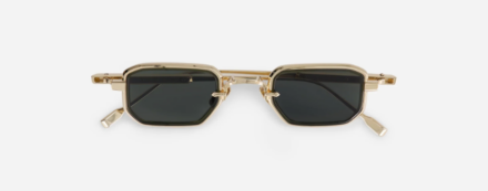 Sunglasses from Sato eyewear collection model Deneb Titanium green Takiron with green lens