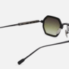 Sunglasses from Sato eyewear collection model Hadar Titanium Green Olive Takiron with gradient green lens
