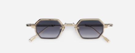 Sunglasses from Sato eyewear collection model Hadar Titanium Crystal grey Takiron with grey lens