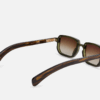 Sunglasses from Sato Collection Modele Ran Hunter with gradient brown lens