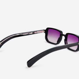Sunglasses from Sato Collection Modele Ran Noir with gradient purple lens
