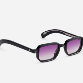 Sunglasses from Sato Collection Modele Ran Noir with gradient purple lens
