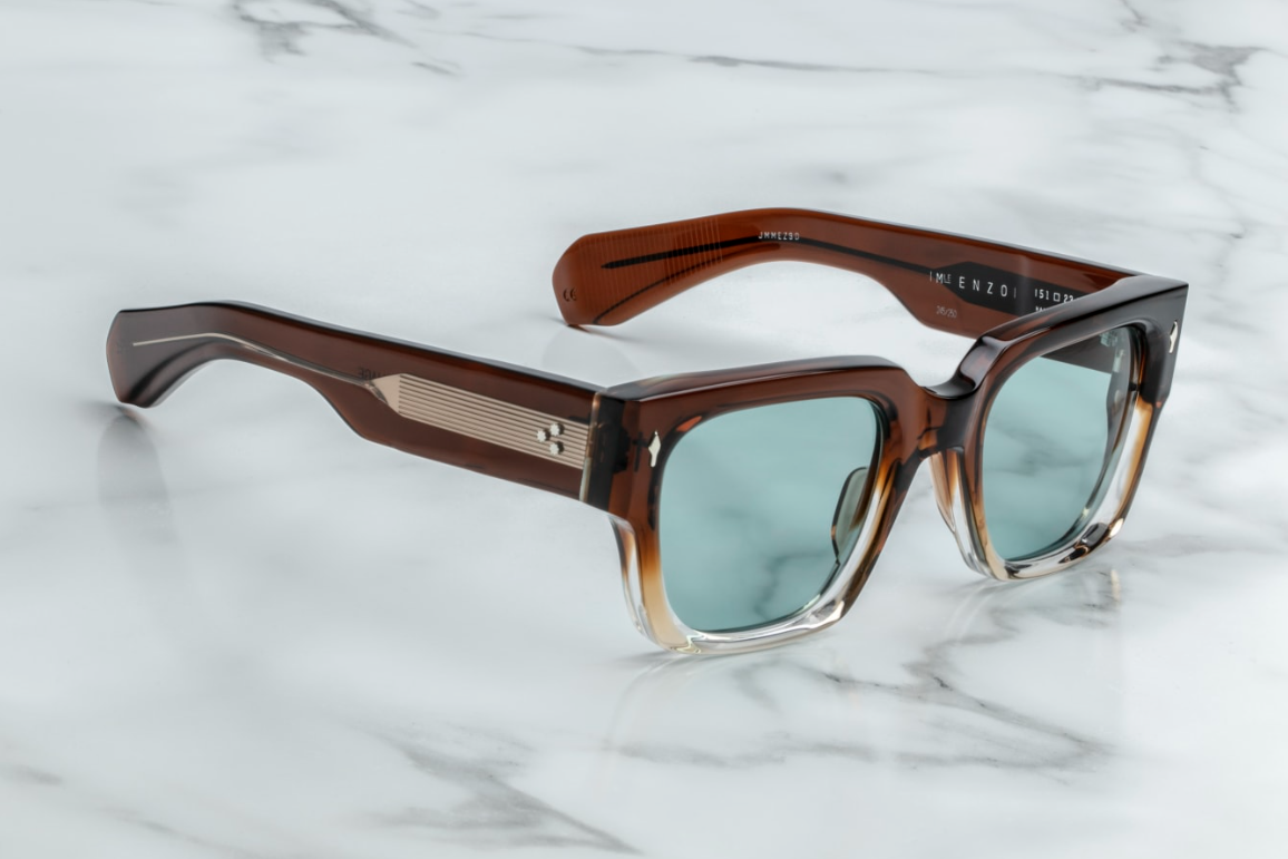 Optical from Jacques Marie Mage Collection Modele Enzo in color Hickory Fade