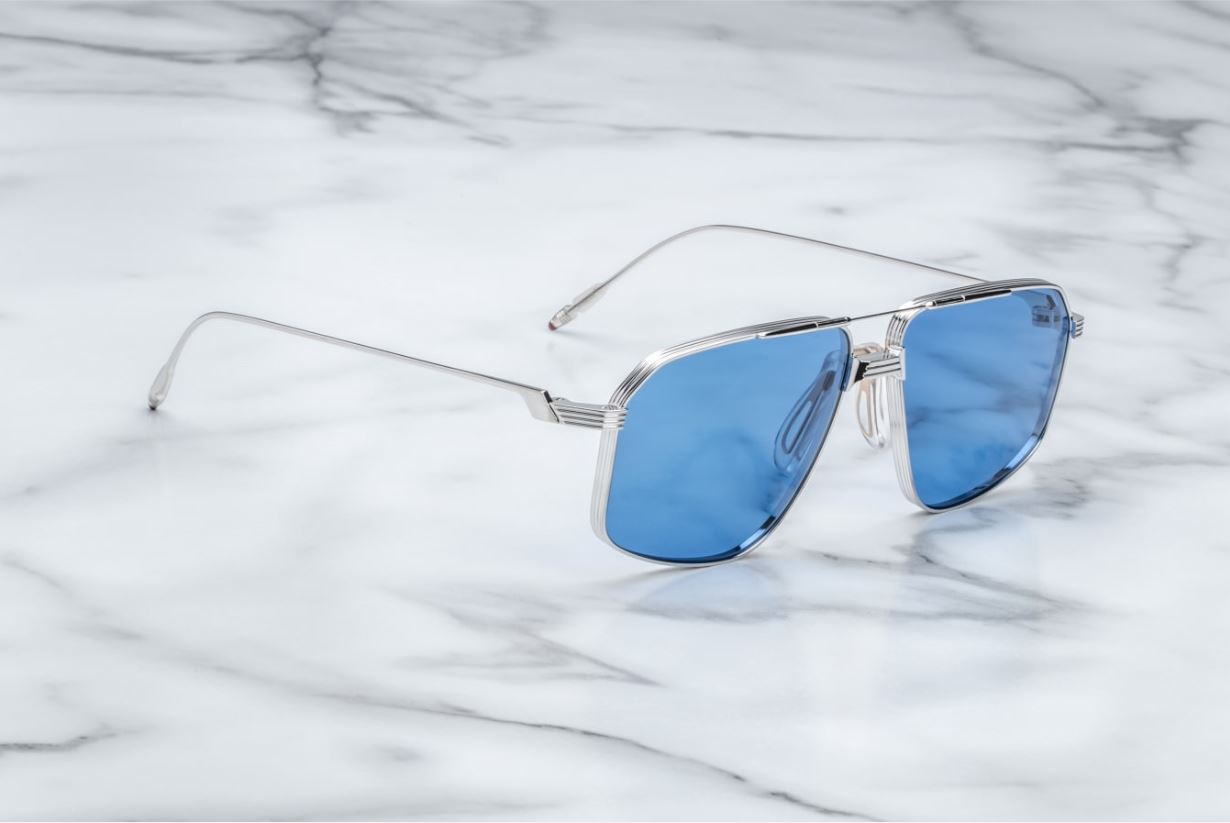 Sunglasses from Jacques Marie Mage model Jagger in color Biru