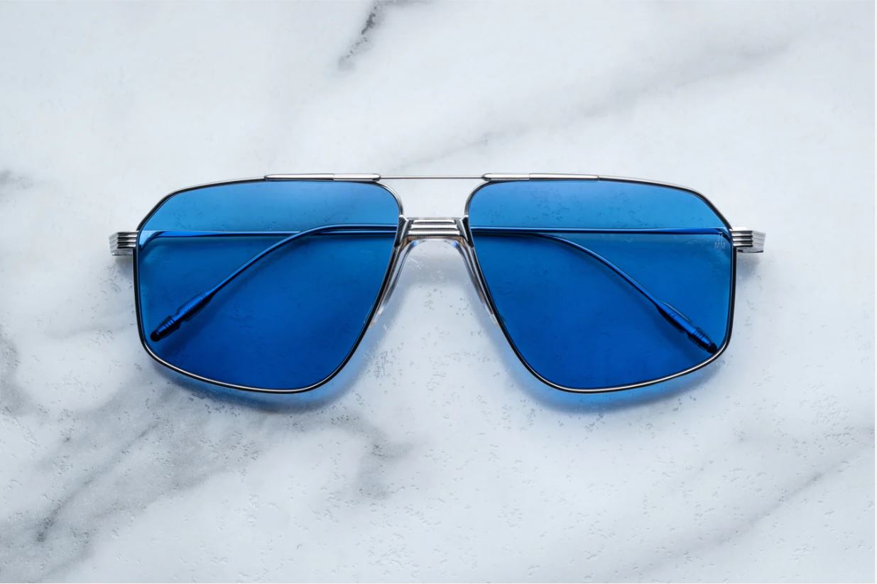 Sunglasses from Jacques Marie Mage model Jagger in color Biru