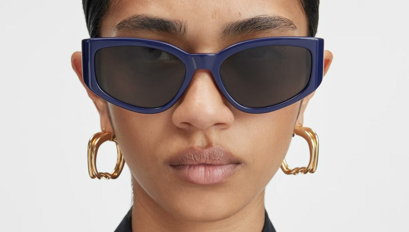 Sunglasses model Gala in color Navy from the collection Jacquemus