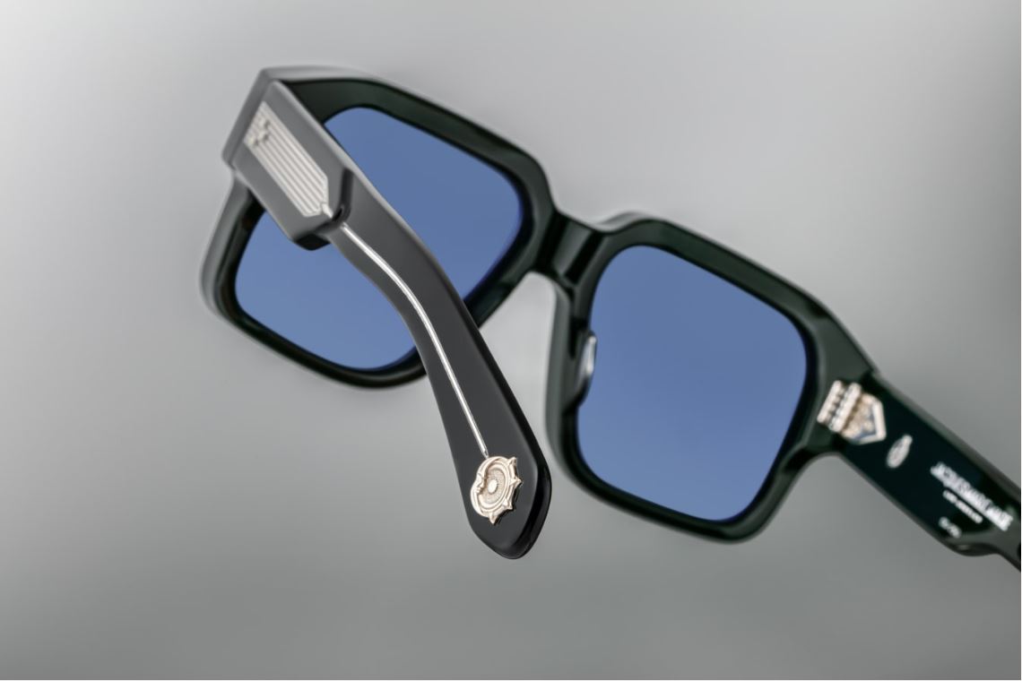 Sunglasses model Donato in color Shadow with Sky lens from jacques marie mage collection