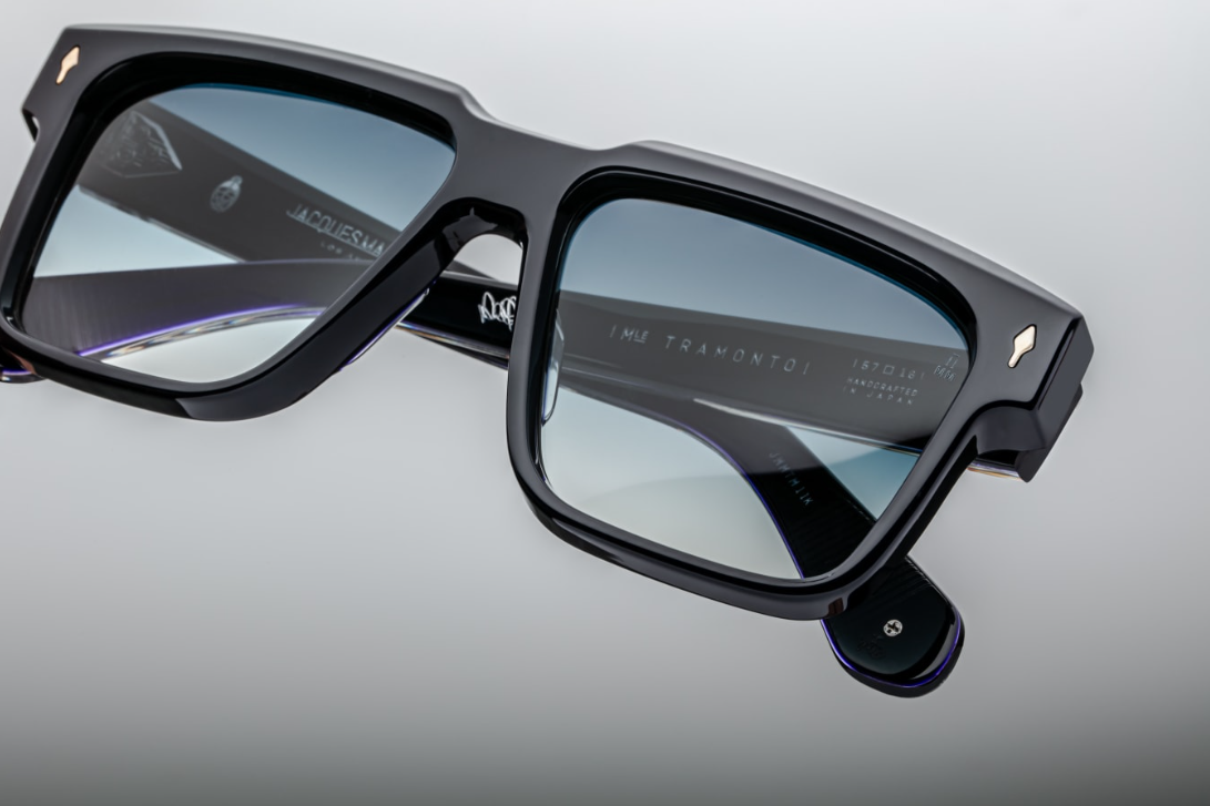 sunglasses model Tramonto in color Regal with neptune gradient lens from jacques marie mage collection