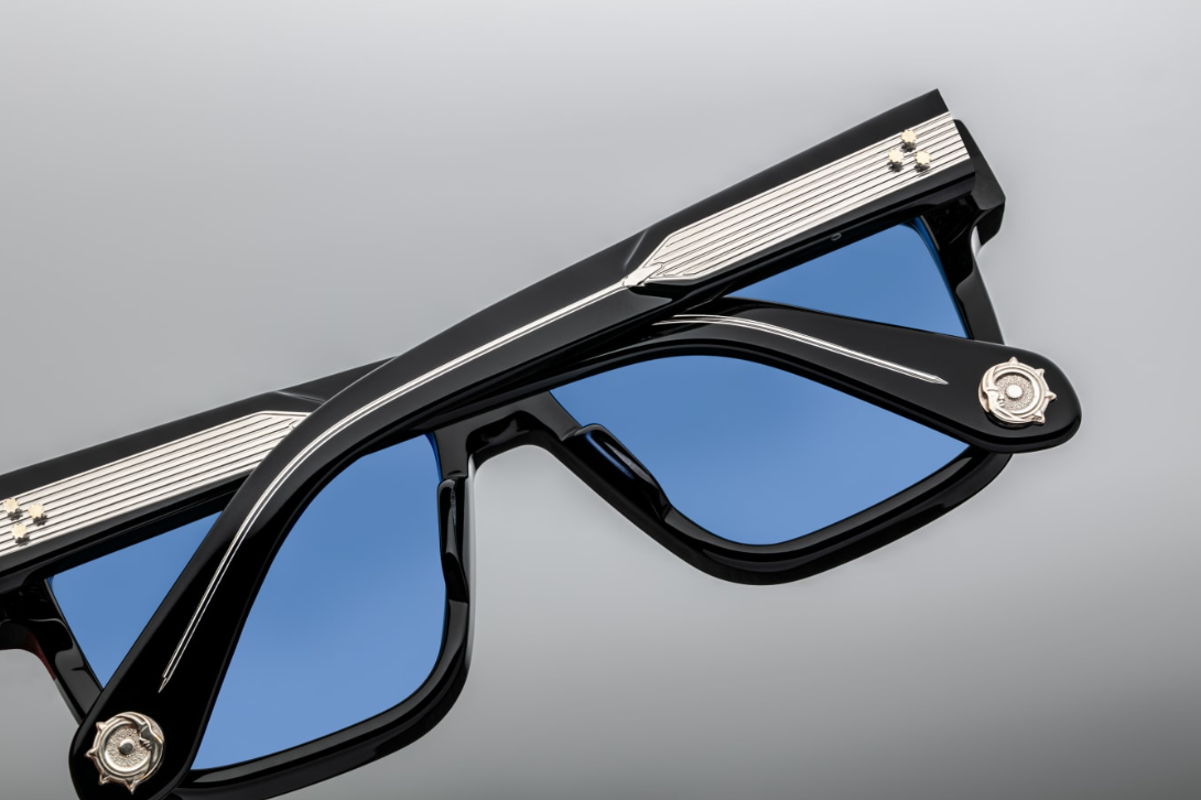 sunglasses model Tramonto in color Shadow with sky lens from jacques marie mage collection