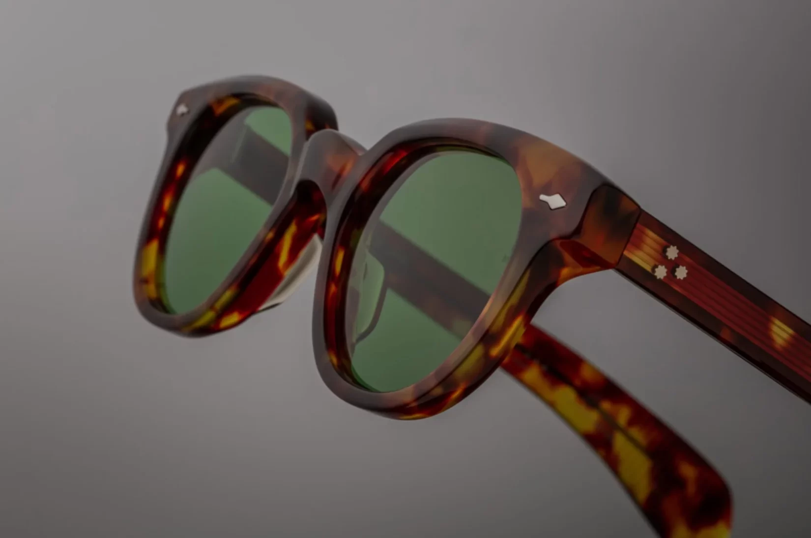 Sunglasses frame Model 1948 in Baltic with Jade lenses in collaboration with Stanley Kubrick for Jacques Marie Mage