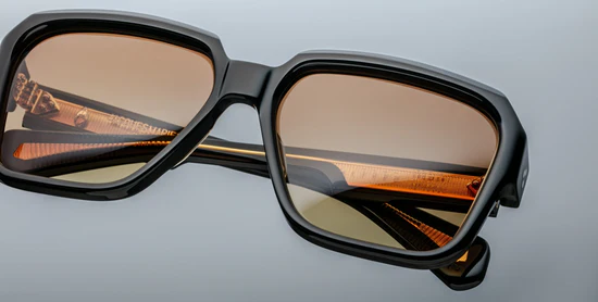 Sunglasses Frame Model Alfred in Beluga with Dark Bronze Gradient Lenses for JAcques Marie Mage