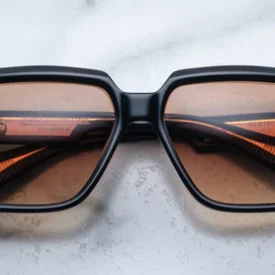 Sunglasses Frame Model Alfred in Beluga with Dark Bronze Gradient Lenses for JAcques Marie Mage