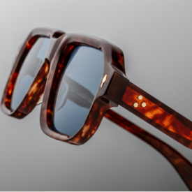 Sunglasses frame Model Challenger in color Breccia with Prussian Blue lenses for Jacques Marie Mage