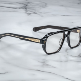 Optical Frame Model Evans in Stallion with Superlight Bronze Lenses for Jacques Marie Mage