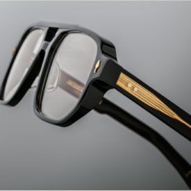 Optical Frame Model Evans in Stallion with Superlight Bronze Lenses for Jacques Marie Mage