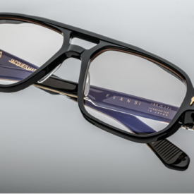 Optical Frame Model Evans in Stallion with Superlight Bronze Lenses for Jacques Marie Mage