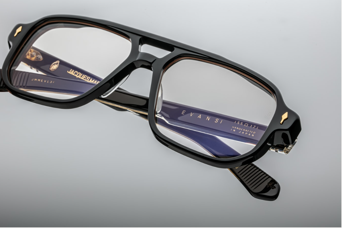 Optical Frame Model Evans in Stallion with Superlight Bronze Lenses for Jacques Marie Mage