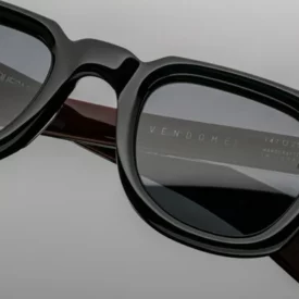 Sunglasses frame Model Vendome in color Bloodstone with Black Lenses from Jacques Marie Mage