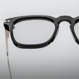 Optical Frame Model William in Noir with SuperLight Grey lenses for Jacques Marie Mage