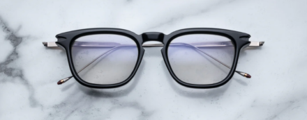 Optical Frame Model William in Noir with SuperLight Grey lenses for Jacques Marie Mage