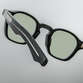 Sunglasses Model Zephirin in color Cobra with light bottle green lenses for Jacques Marie Mage