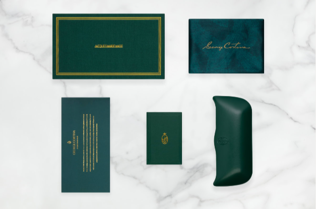 Packaging for the collaboration between Georges Cortina and Jacques Marie Mage