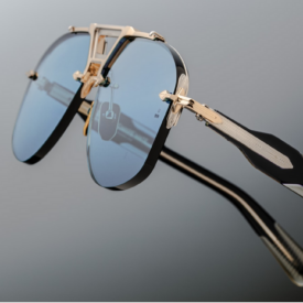 Sunglasses Model Alta in Altan with Acqua lenses from Jacques Marie Mage