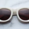 Sunglasses Model Ava in Color Lotus with Sweet Brown Lenses from Jacques Marie Mage