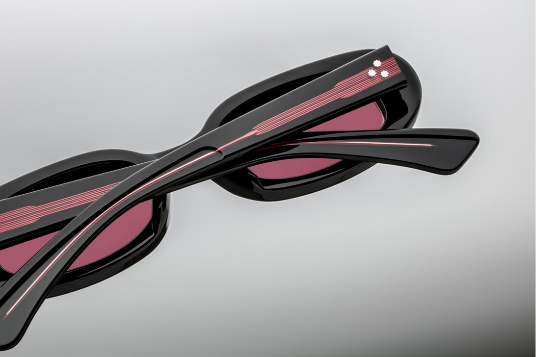 Sunglasses Model Besset In Color Saber with Crimson Lenses from Jacques Marie Mage