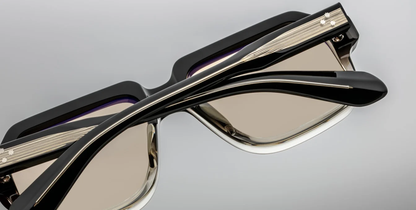 Sunglasses Model Challenger in Color Black Fade with Yellow Lenses from Jacques Marie Mage