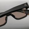 Sunglasses Model Fellini in Noir 9 with Taupe Lenses from JAcques Marie Mage