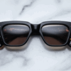 Sunglasses Model Fellini in Noir 9 with Taupe Lenses from JAcques Marie Mage
