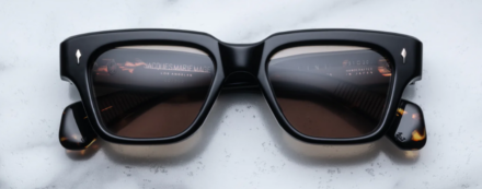 Sunglasses Model Fellini in Noir 9 with Taupe Lenses from JAcques Marie Mage