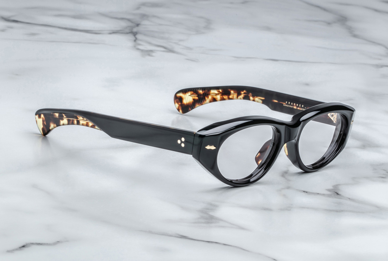 Optical Frame Model Krasner in color Noir with Superlight Grey Lenses from Jacques Marie Mage