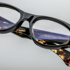 Optical Frame Model Krasner in color Noir with Superlight Grey Lenses from Jacques Marie Mage