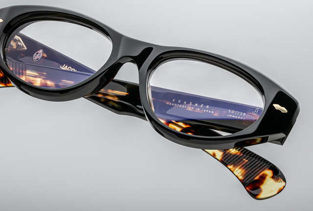 Optical Frame Model Krasner in color Noir with Superlight Grey Lenses from Jacques Marie Mage