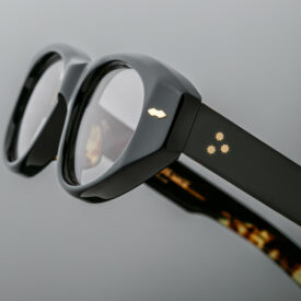 Optical Frame Model Krasner in color Noir with Superlight Grey Lenses from Jacques Marie Mage