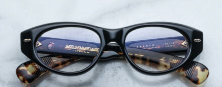 Optical Frame Model Krasner in color Noir with Superlight Grey Lenses from Jacques Marie Mage