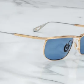 Sunglasses Model Melville in Color Gold with Sky lenses from Jacques Marie Mage